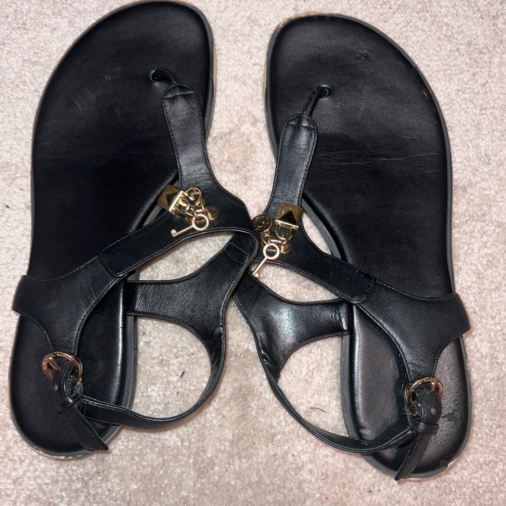 Black Michael Kors Sandals Size 10